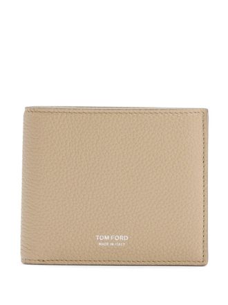 Tom Ford leather wallet - men - Calf Leather - One Size - Neutrals