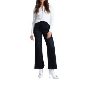 ASKK NY Crop Brighton Wide Leg Pants In Rock