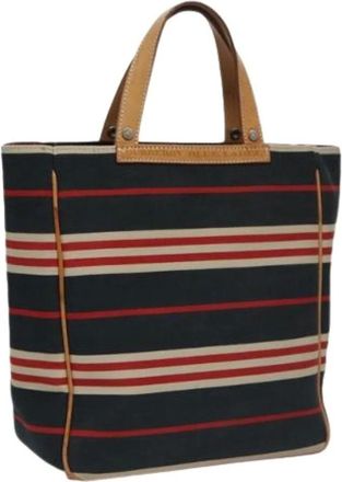 Burberry Pre-owned Tote Bags, female, Multicolor, Size: ONE SIZE Pre-owned Canvas Tote Bag