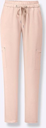 Casual Looks Schlupfhose CASUAL LOOKS, Damen, Gr. 19, Kurzgr&ouml;ssen, puder, 100% Lyocell, unifarben, Hosen Schlupfhose