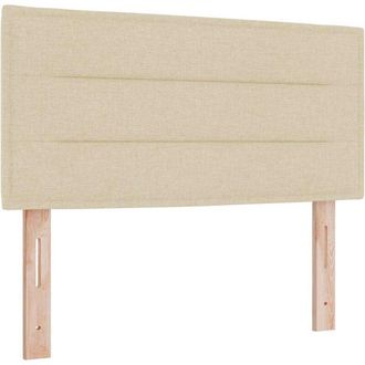 vidaXL Vidaxl - Cama Con Somier Y Colch&oacute;n Crema 90x200 Cm Fabric Crema