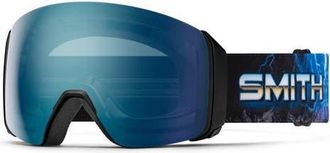 Smith 4D MAG XL Low Bridge Fit ChromaPop Snow Goggles in Open Road /Chromapop Blue at Nordstrom