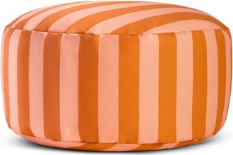 Really Nice Things Puf impermeable naranja y rosa exterior e interior