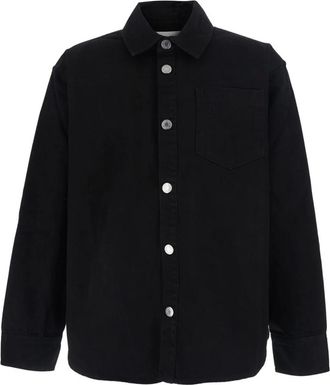 Ami AMI DE Coeur Overshirt - - Jackets - Uomo - Nero - XL