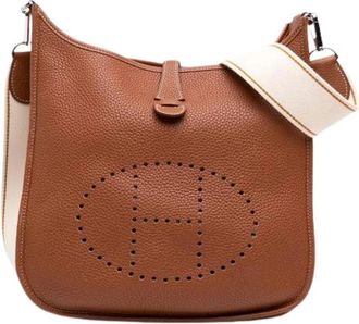 Herm&egrave;s Pre-owned Evelyne III - Dames - Vintage Schoudertas - Bruin - ONE Size - Leer - Vintage