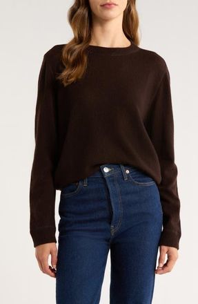 Reformation Cashmere Sweater in Mole at Nordstrom, Size Large
