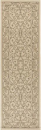 Jonathan Y Designs Charleston Vintage Filigree Textured Weave Indoor/Outdoor Area Rug in Beige/brown at Nordstrom, Size 3Ft 0In X 5Ft 0In