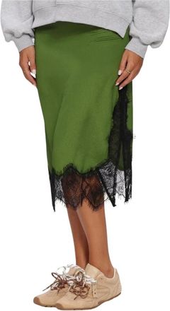 Modstr&ouml;m Rokken, Dames, Groen, L, Polyester, Birkmd Rok