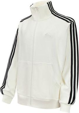 adidas (WMNS) adidas 3-Stripes FW24 Knit Jacket Asia Sizing White Black JN0760