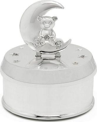 Zilverstad Caja De M&uacute;sica Plateada Para Ni&ntilde;o, Elegante Regalo De Osito Tama&ntilde;o: Fi 74x83 Mm Sku: Zv8107261