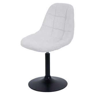 Hhg Silla De Comedor Hhg 893, Silla De Cocina Silla Giratoria, Acero Mvg Tela/textil Chenilla (465g/m&sup2;), Crema