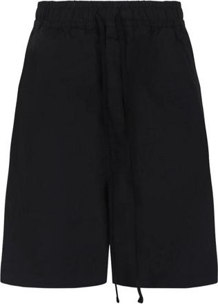 Thom Krom Drawstring Shorts In Cotton Blend - Heren - Korte Broeken - Zwart - M - Katoen - Korte Broeken