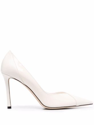 Jimmy Choo London Cass leather pumps - White