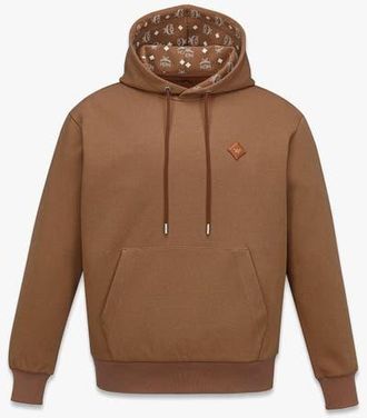 MCM Essential Logo Patch Ponte Hoodie in Cognac at Nordstrom, Size X-Large
