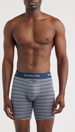Tommy John Second Skin 6-Inch Boxer Briefs in Frost Gray Pencil at Nordstrom, Size Xx-Large