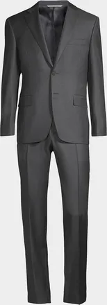 Canali Men & apos;s Regular Fit Solid Two-Piece Suit