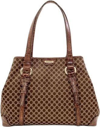 Celine Pre-owned Macadam Tote Bag - Dames - Vintage Shopper - Bruin - ONE Size - Leer - Vintage