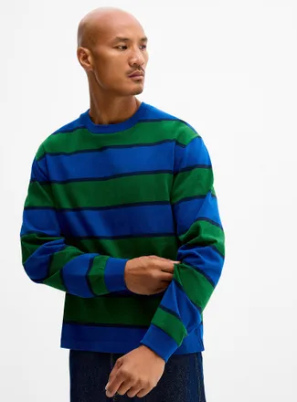 Le 31 Mens Preppy stripe T-shirt