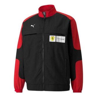 Puma Ferrari Race Statement Woven Jacket Black Red White 531644-02