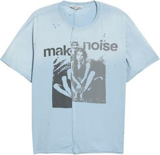 Jaded London Make Noise Graphic T-Shirt in Blue at Nordstrom, Size X-Large