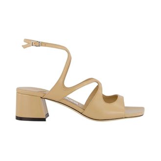 Jimmy Choo London Azilia 45 Sandals - female - Jimmy Choo - High Heel Sandals - Beige - 4 UK - Shoes