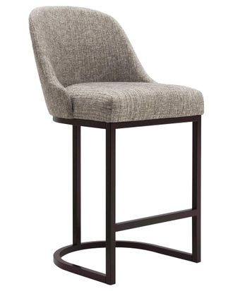 Leick Home Set Of 4 Barrelback Counter Stools With High Density Foam Seat