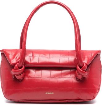 Jil Sander Small Crocodile-effect Shoulder Bag