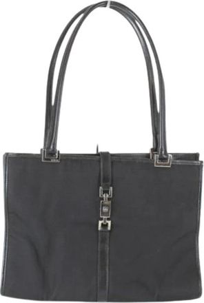 Gucci Pre-owned Nylon Shoulder Bag - Dames - Vintage Schoudertas - Zwart - ONE Size - Nylon - Vintage