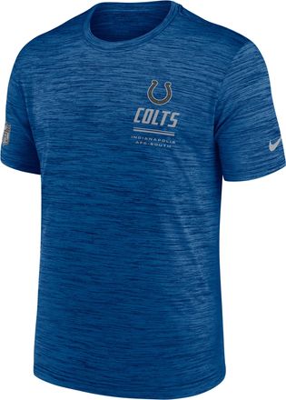 Nike Indianapolis Colts Sideline Team Issue Velocity Nike Mens Dri-FIT NFL T-Shirt in Blue | 02ER4LB98-7VD