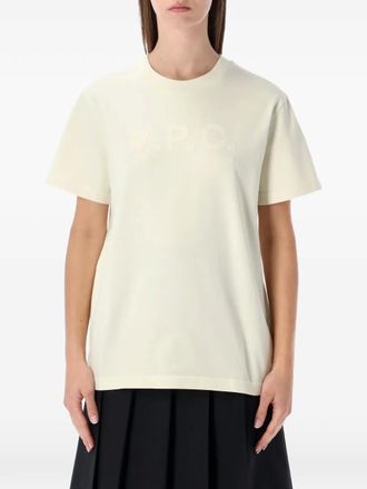 A.P.C. Lichtgeel T-shirt - Beige