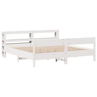 Berkfield Home Decorative Bed Frame without Mattress White 180x200 cm Super King