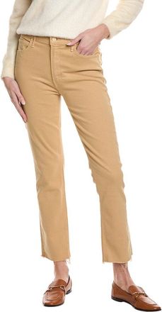 Mother Mid-Rise Dazzler Sand Ankle Fray Jean