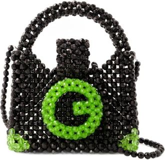 Germanier Handbags, female, Black, Size: ONE SIZE Beaded Bag