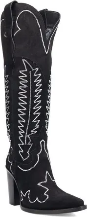 Dingo Double Take Over the Knee Western Boot in Black at Nordstrom, Size 7.5