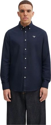 Barbour Overhemden, Heren, Blauw, XL, Katoen, Oxtown Tailored Shirt