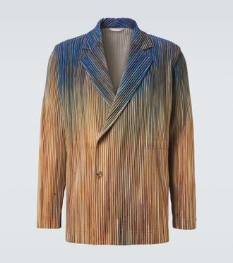 Homme Pliss&eacute; Issey Miyake Homme Pliss&eacute; Issey Miyake Paint Brush Close-Up pleated blazer