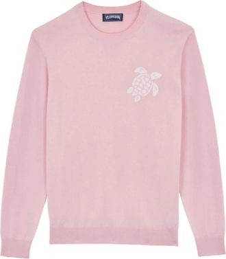 Vilebrequin Rayol Sweater - Heren - Ronde hals truien - Roze - L - Katoen - Truien & Vesten
