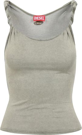 Diesel T-shirts en polos goudkleurig