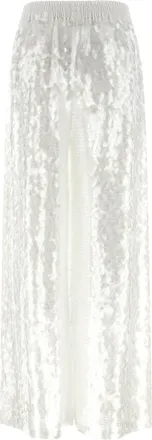 Norma Kamali Womens White Nylon Casual Pants