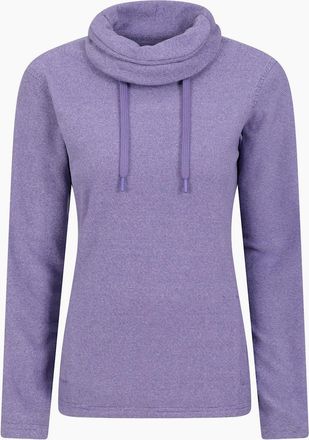 Mountain Warehouse Womens Mountain Warehouse Womens/Ladies Hebridean Cowl Neck Fleece Top - Purple - Size: 16