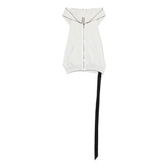Rick Owens Zip-throughs, female, White, Size: XS Zip-through Hoodie