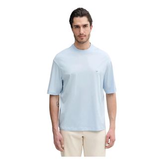 Emporio Armani Heren, Tops, Blauw, Maat: 2XL Jersey