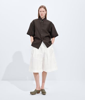 Bottega Veneta Compact Cotton Toile Culotte - Bottega Veneta