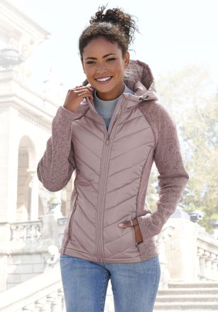 Vivance Steppjacke VIVANCE, Damen, Gr. 34, rosa (altrosa), Steppware, Obermaterial: 100% Polyester. &Auml;rmel: 100% Polyester, meliert, Jacken Steppjacke, mit Str