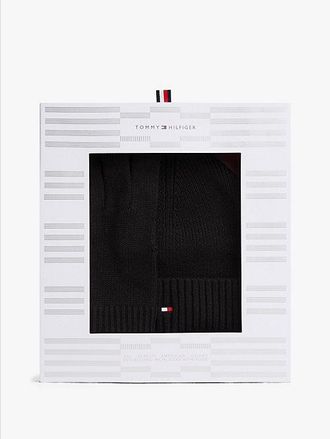 Tommy Hilfiger Hilfiger Flag Beanie And Gloves Gift Set