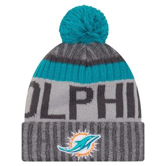 New Era NFL Sideline 2017 Bobble Beanie - Miami Dolphins Multicoloured
