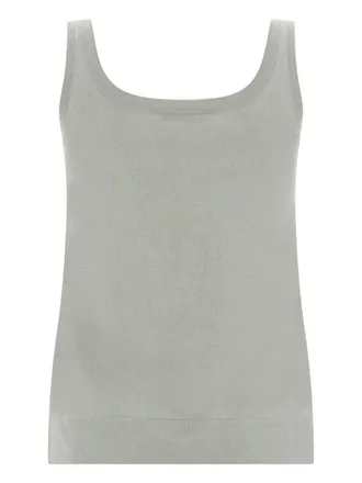 Max Mara Silk-Cashmere Blend Tank Top - Green