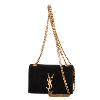 Saint Laurent Pre-owned Womens Kate Tassel Mini Shoulder Bag - Black - One Size
