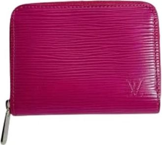 Louis Vuitton Pre-owned Leren Portemonnee - Dames - Vintage Accessoires - Paars - ONE Size - Leer - Vintage