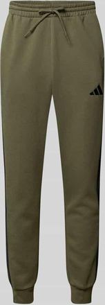 adidas Sweatpants mit elastischem Bund und Label-Stitching in Oliv, Größe XL